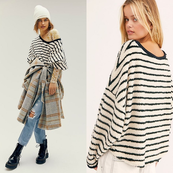 free people breton stripe pullover